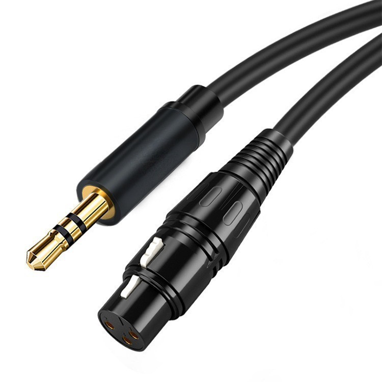 3.5 to XLR female black