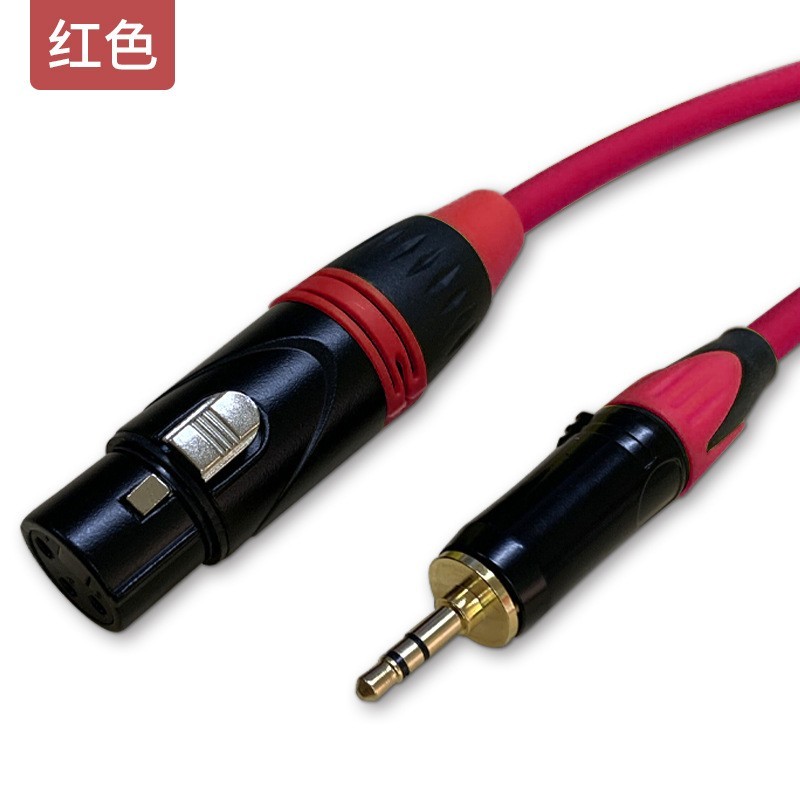 3.5 to XLR female red