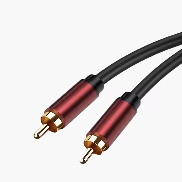 Hot-selling RCA to RCA cable, professional RCA male to male audio cable for VCR, DVD, HDTV.