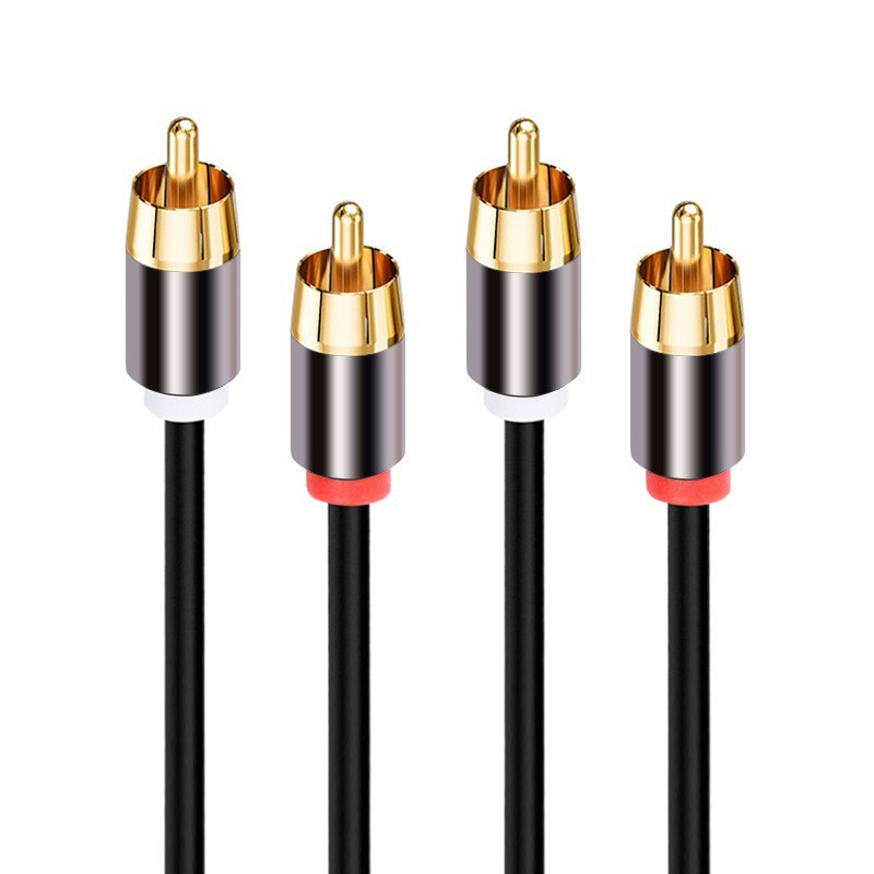 Style B aluminum shell - red and white 2RCA
