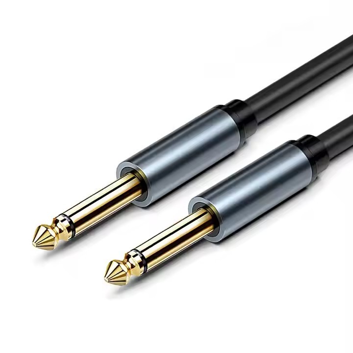 6.5 GOLD mono male to male power amplifier guitar connection cable noise reduction performance electric box mixer cable