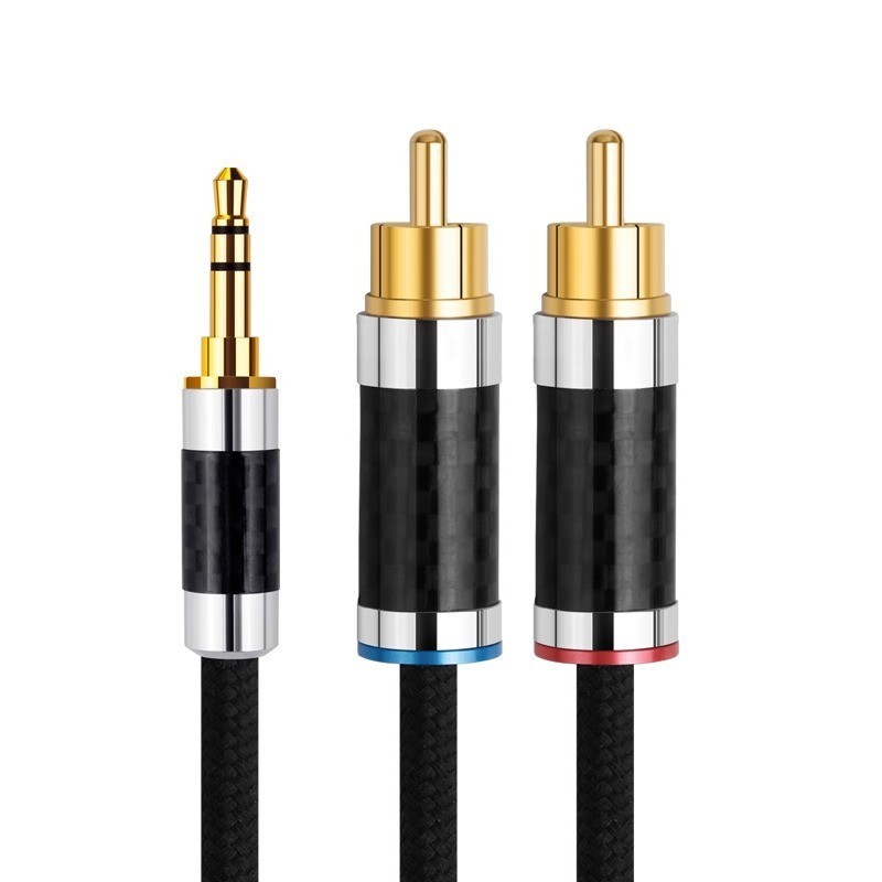 3.5 to dual RCA carbon fiber