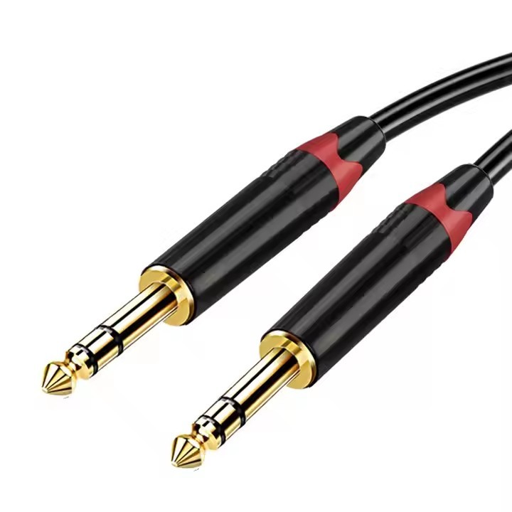 Hot-selling 3M dual-channel audio cable 6.35mm male to male connection for mixer, power amplifier, electric guitar, PVC, HDMI, DVD player
