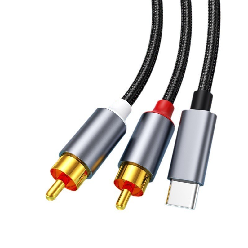 Type-C to dual RCA