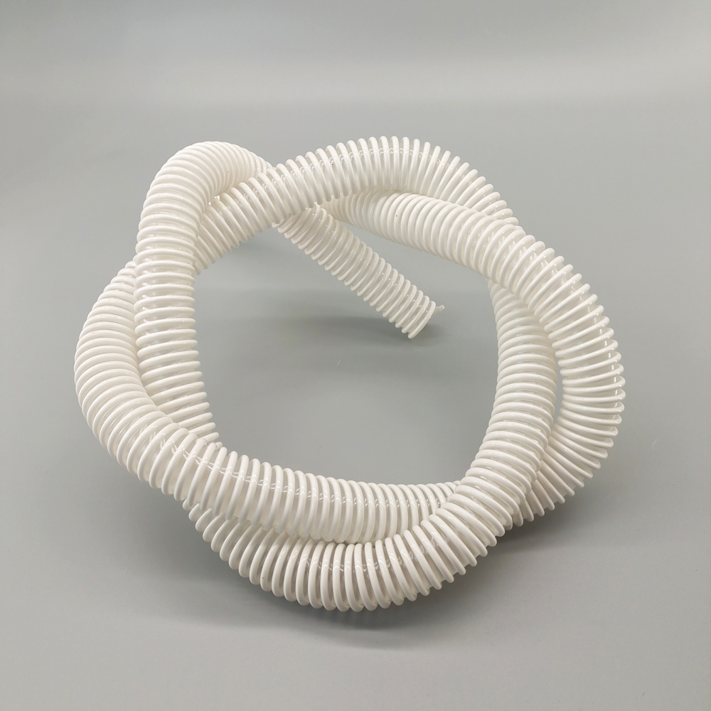 Flexible suction spiral steel pipe high grade pu duct hose