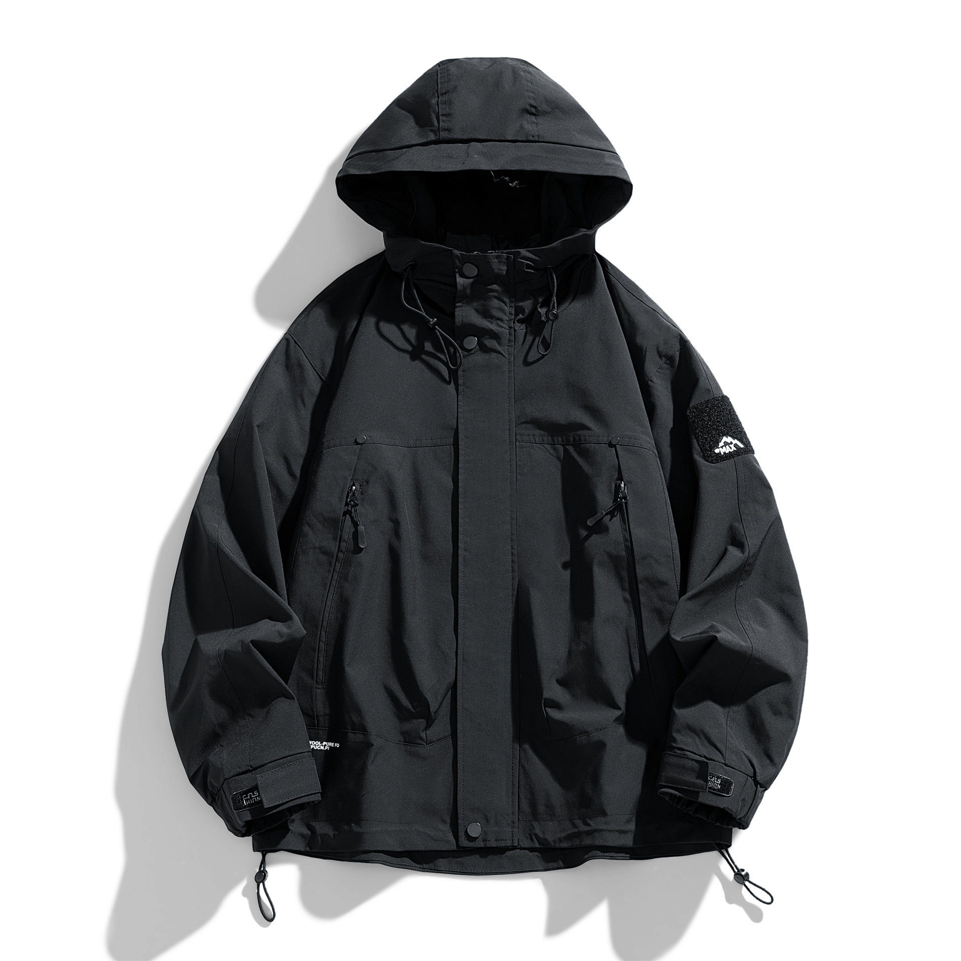 Designer Sports Windbreaker Black Canvas Fleece Wind Breaker Waterproof Hiking Men's Jackets For Winter