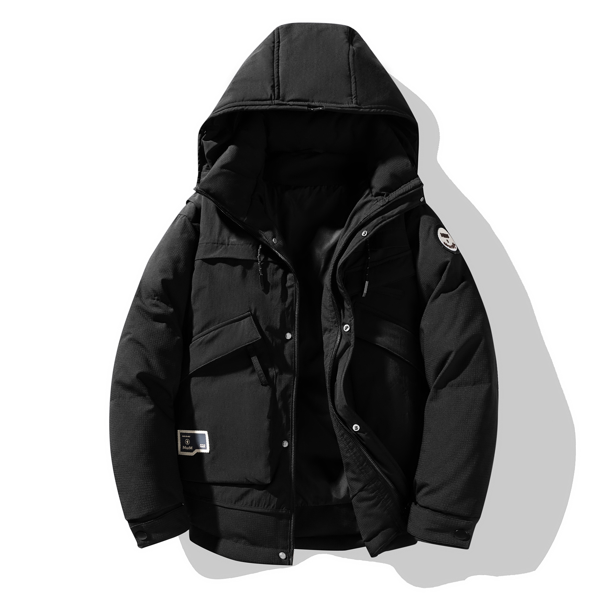 Warm Plus Size Men's Jackets Hooded Windbreaker Parka Thicken Winter Men's Coats
