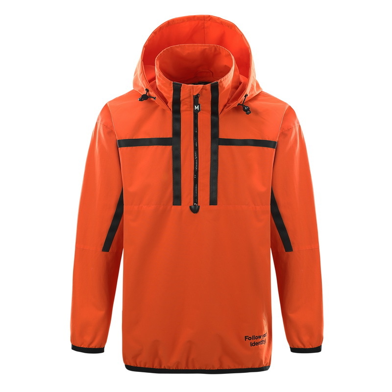 Hot Sale Orange Polyester outdoor Jacket Winter fashion light Jackets For Men