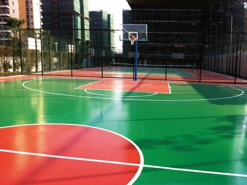 Hard acrylic court