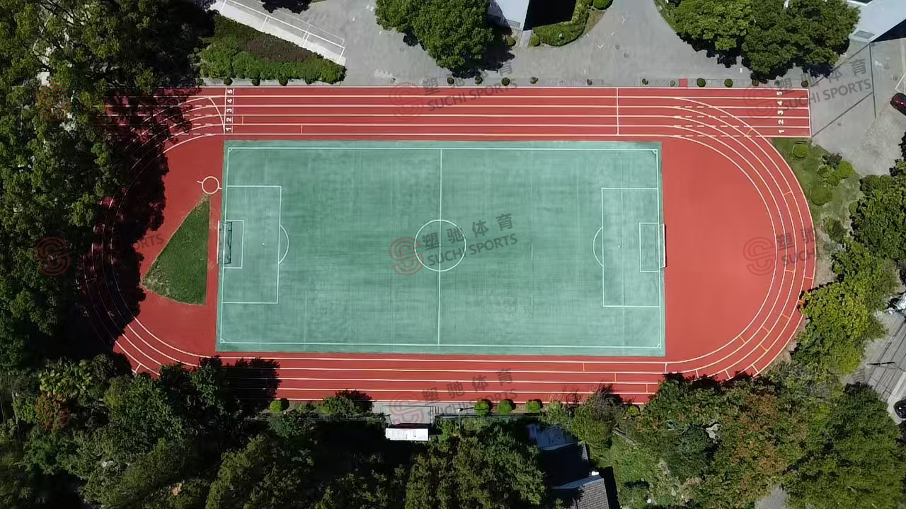 青浦区朱家角小学-透气型塑胶跑道、人造草坪
