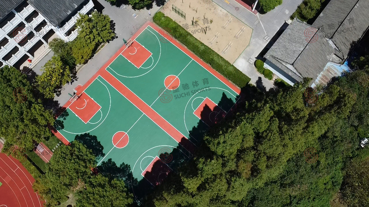 青浦区珠溪中学-硅PU球场