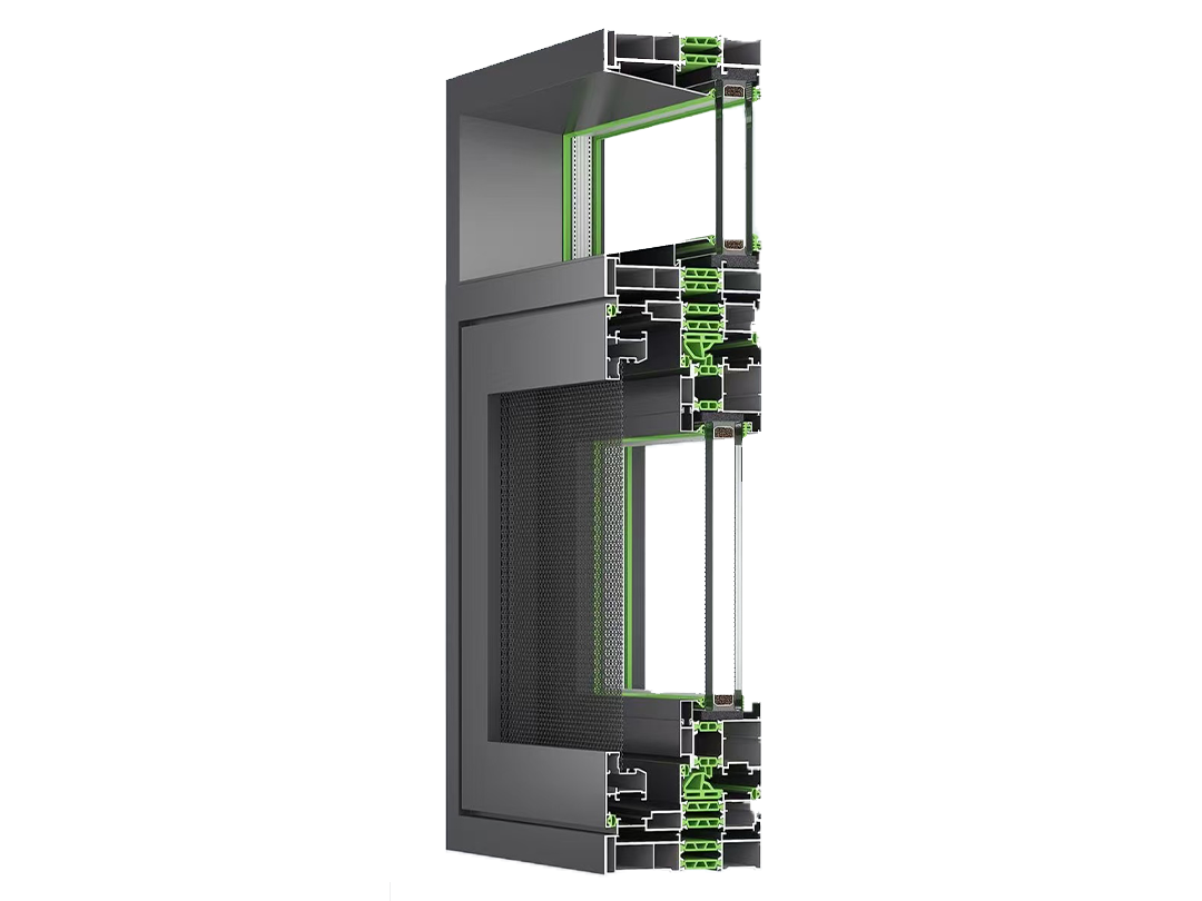 115系列隔熱平開窗紗一體 多腔體注膠高端門窗(主壁厚2.0)