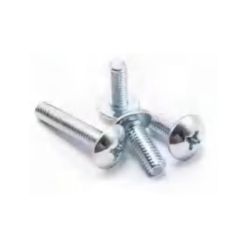 Galvanized large flat head cross screw