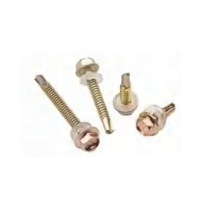 Galvanized hex self-tapping and self-drilling