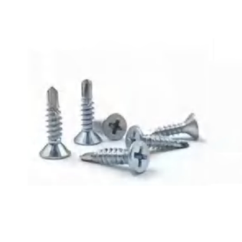 Galvanized cross recessed self-tapping self-drilling