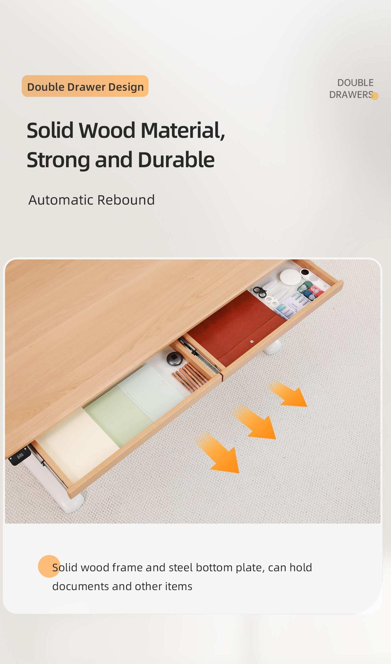 solid wood study desk
