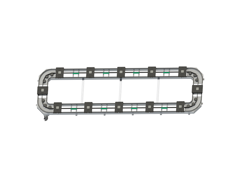 Rectangular double guide rail Circular guide rail conveyor line