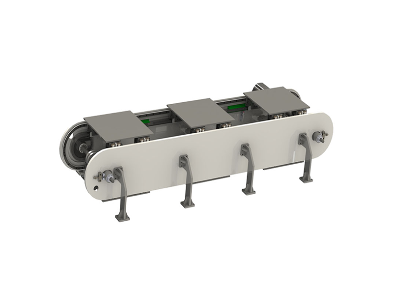 Vertical floor double track precision arc guide rail