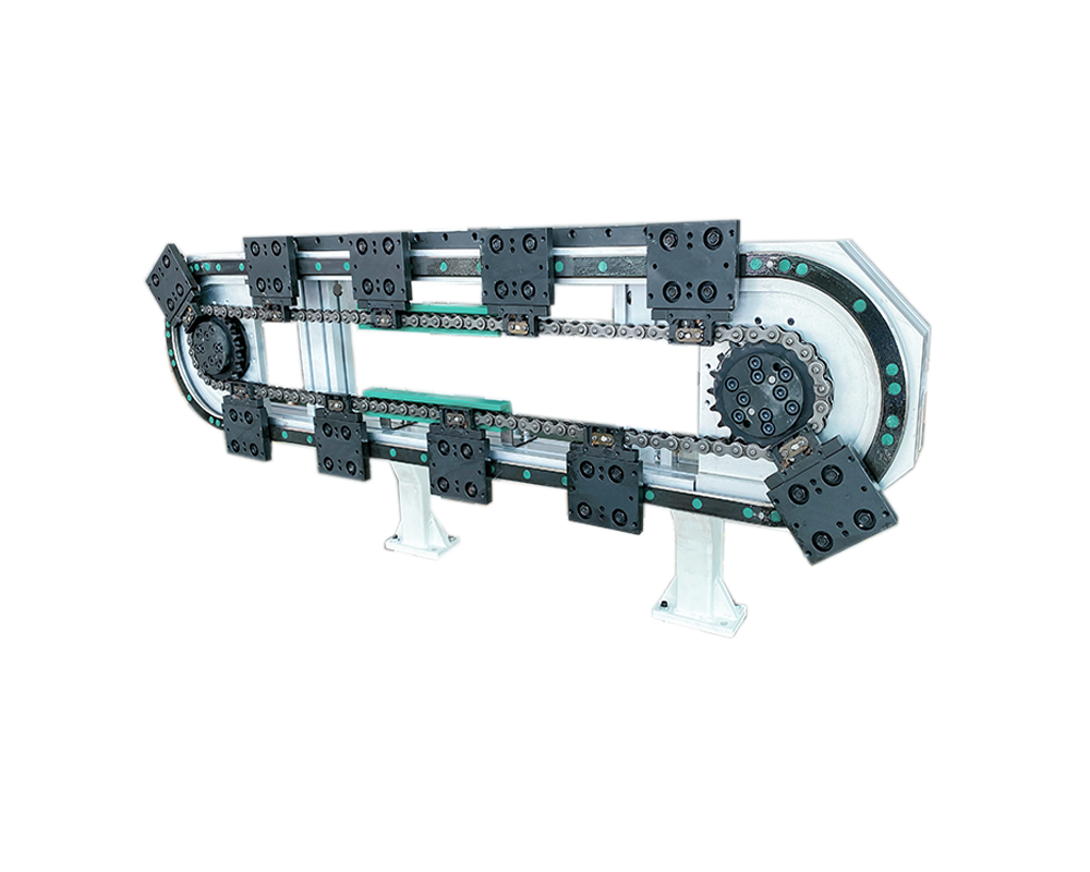 Vertical single track circular guide rail