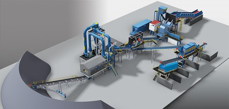 Metal Scrap Recycling Production Line