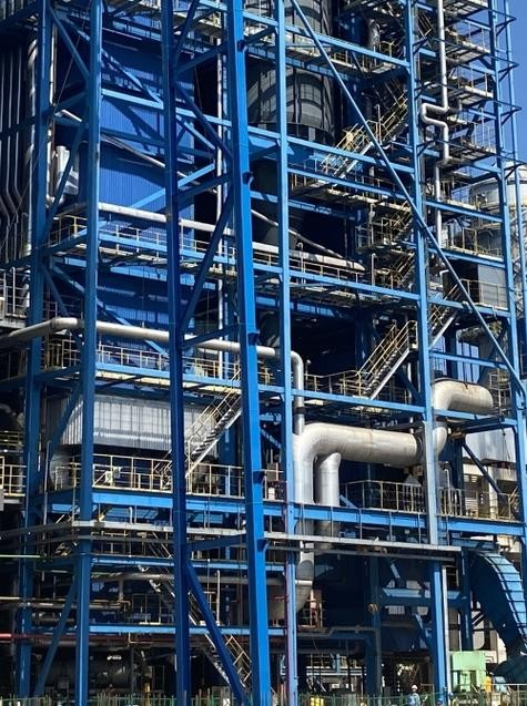 Boiler steel structure