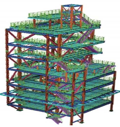 Boiler type steel structure