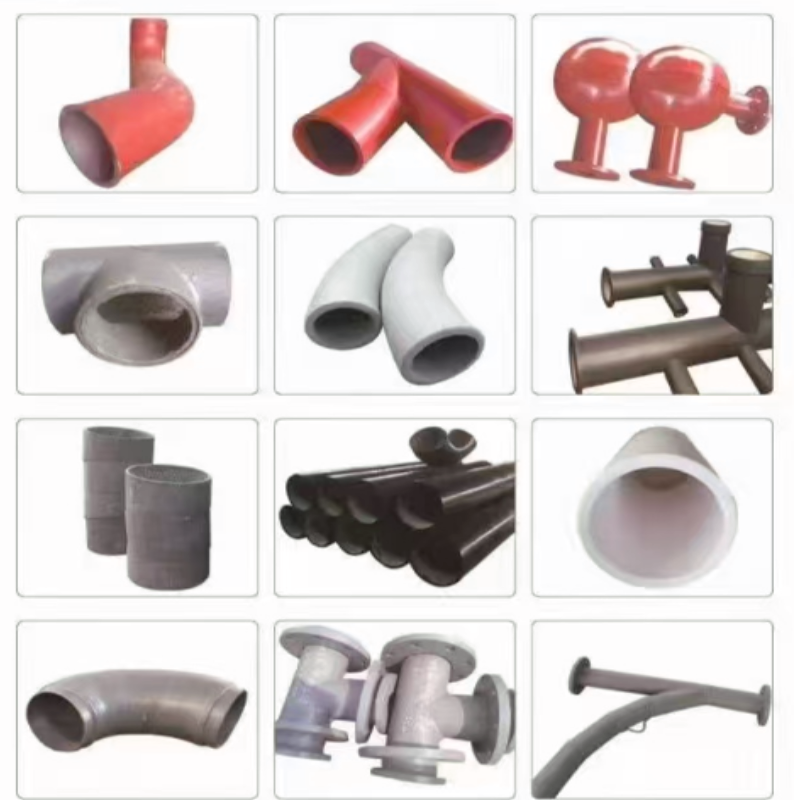 Wear-resistant piping fittings
