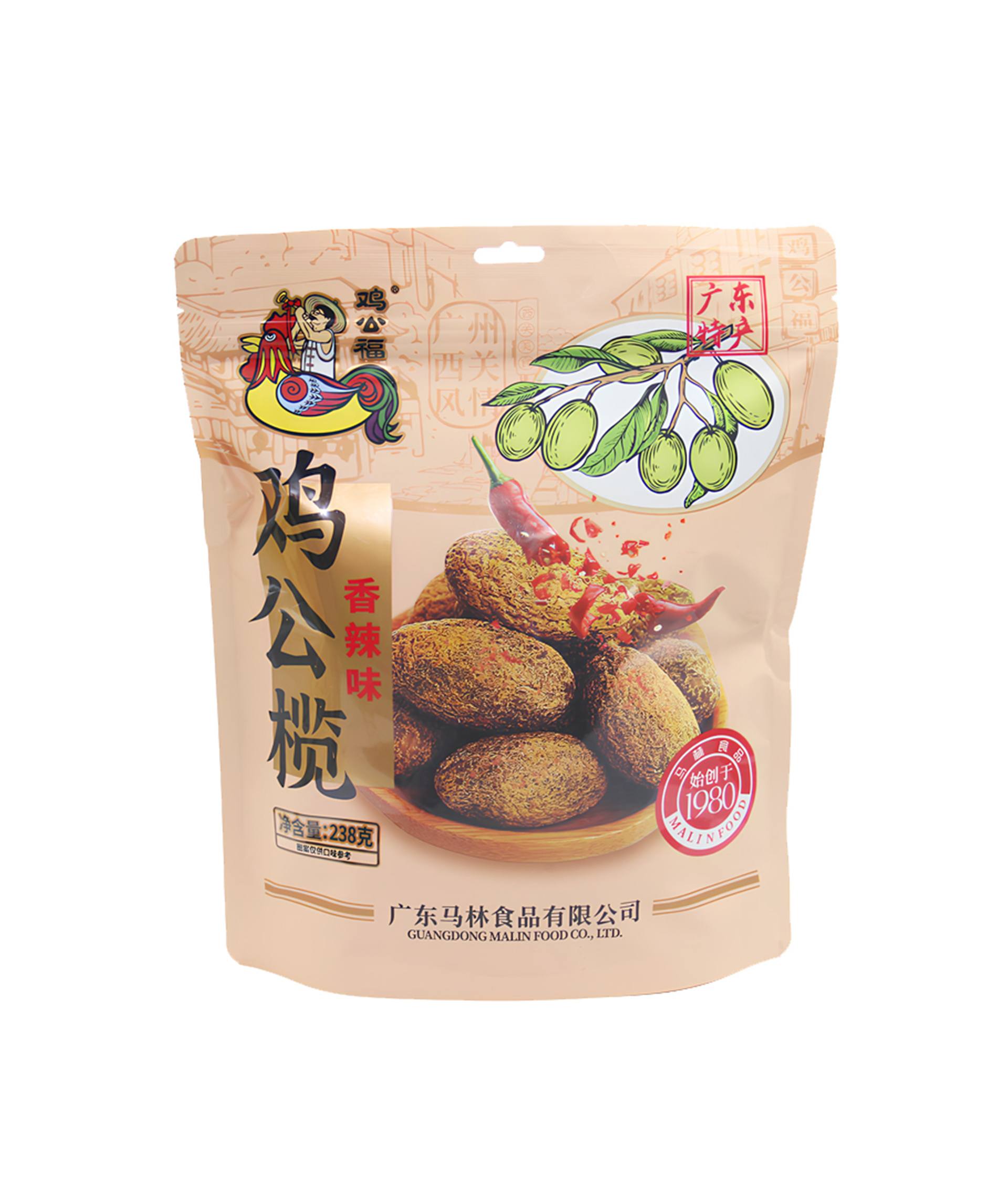 238g 辣味鸡公榄