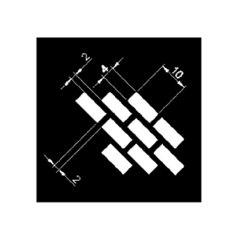 10*4 oblique rectangle