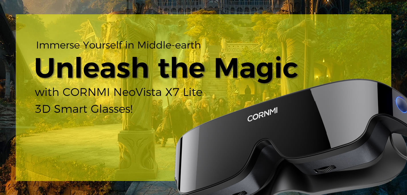 Immerse Yourself in Middle-earth: Unleash the Magic with CORNMI Neovista X7 3D Glasses!