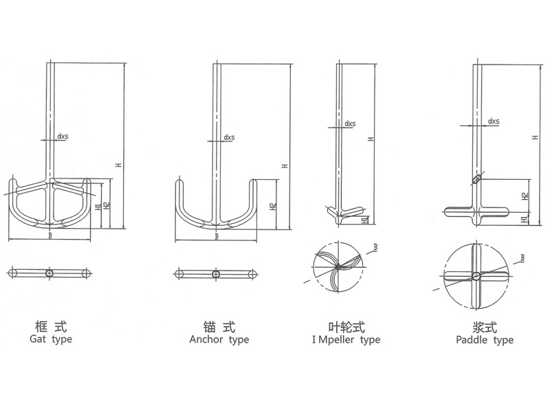 Glass lined stirrer