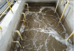 Sewage treatment system of a hazardous waste disposal center in Anhui