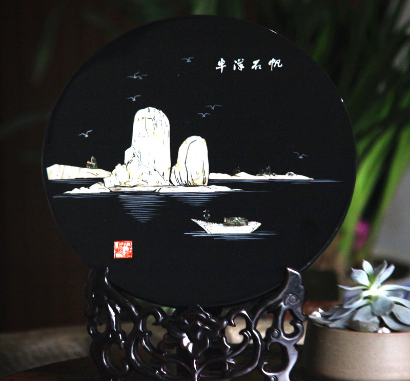 《風(fēng)生水起》平磨嵌貝