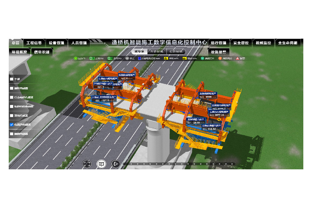 Intelligent bridge-building machine