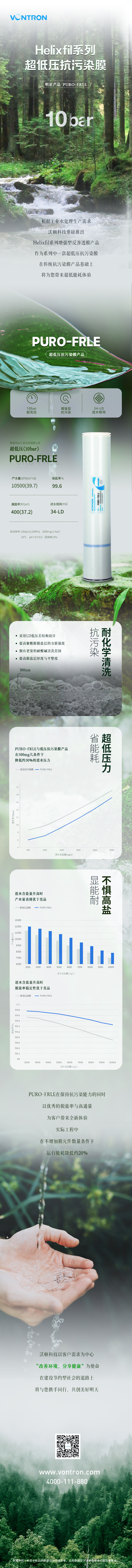 PURO-FRLE增強(qiáng)型反滲透膜 | 超低壓抗污染明星產(chǎn)品