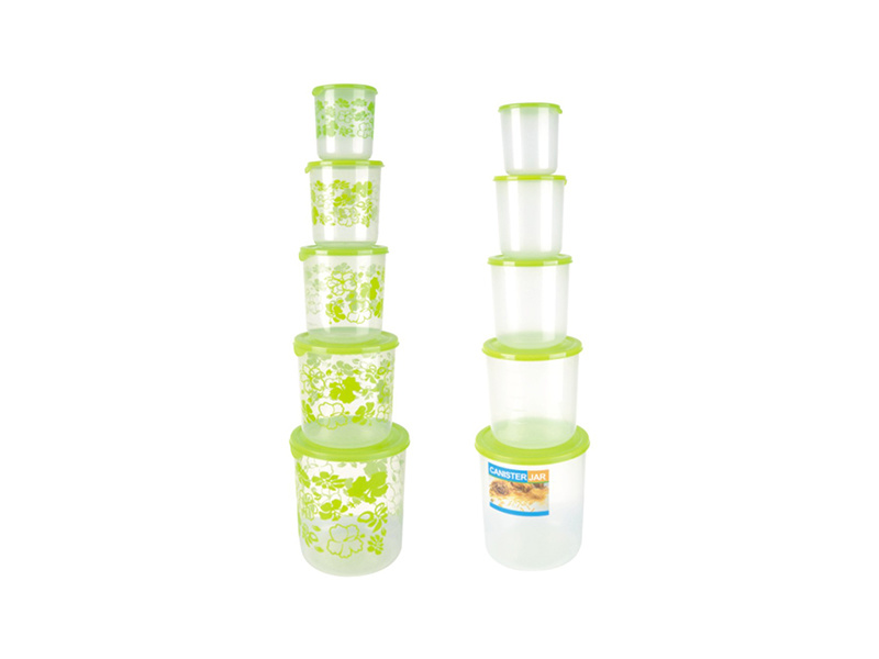 Transparent plastic sealed can