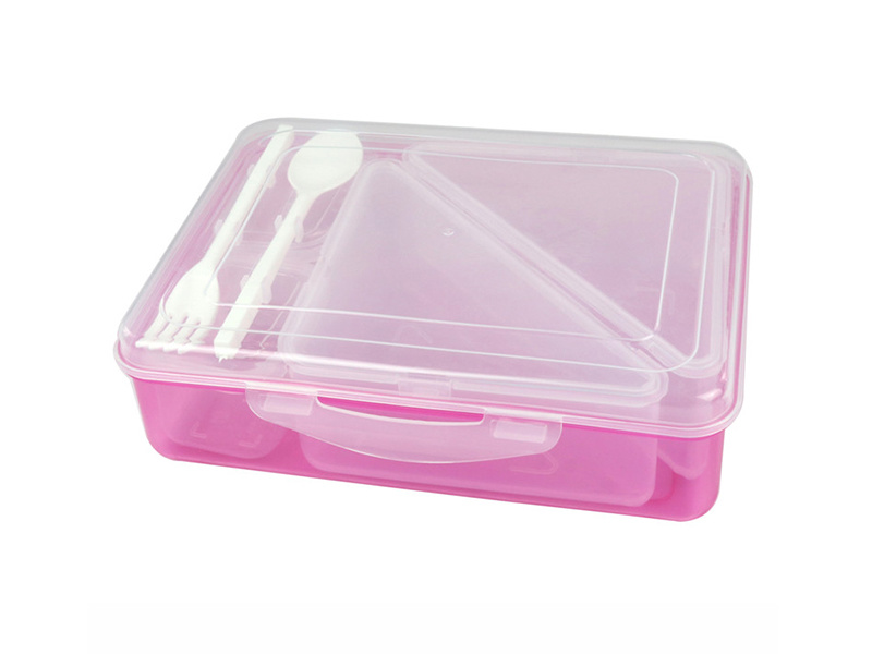 Plastic lunch with spoon and fork