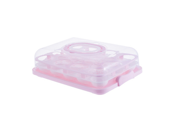 Rectangular plastic cake box