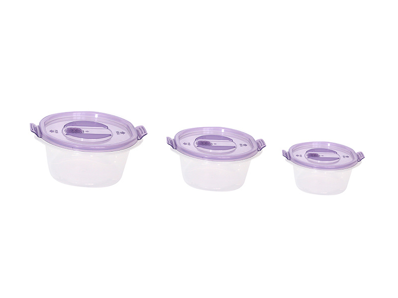 Reusable round plastic crispers  