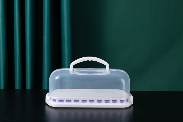 plastic rectangular portable cake box  DIY