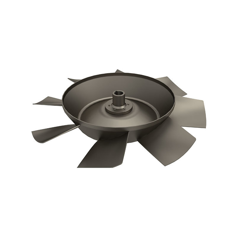 Welding impeller for mixed flow fan