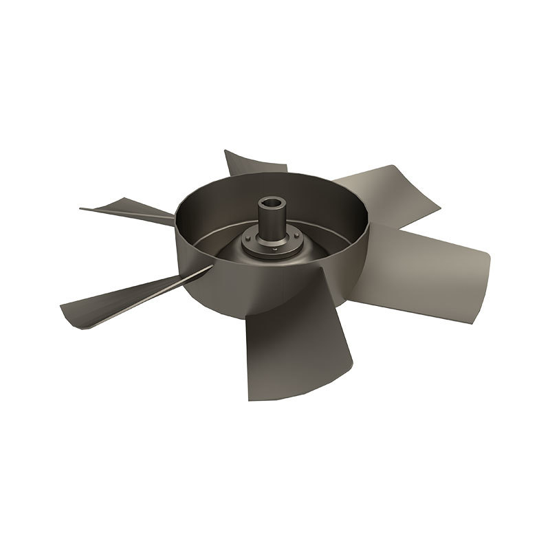 Welding impeller for smoke exhaust fan