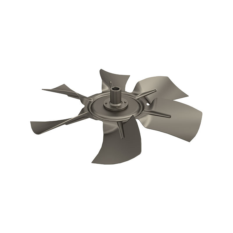 Integrated molded axial fan impeller