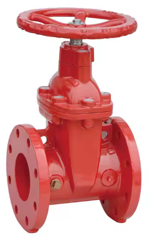 FM UL Fire Protection System Fire Fighting Ductile Iron NRS Gate Valve Grooved Flanged Resilient Seated OSY Gate Valve