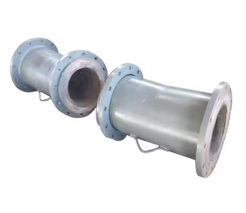 Wear-resistant cast stone inner lining steel pipe / Cast basalt inner lining composite pipe