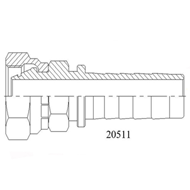 20511 metric internal thread 24°cone O heavy series