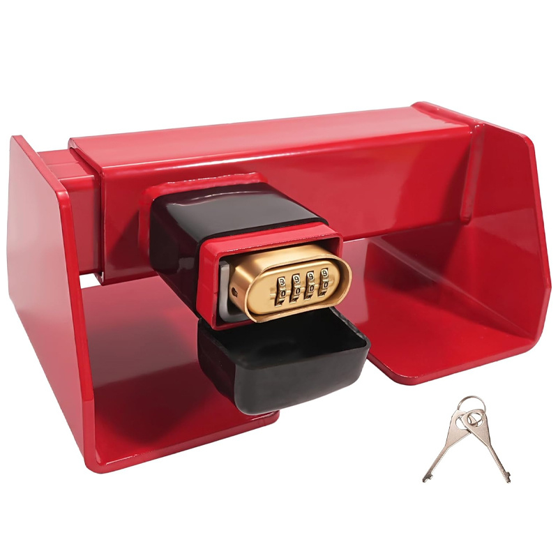 RED Heavy Duty Cargo Door Equipment Lock, Combination Security Lock