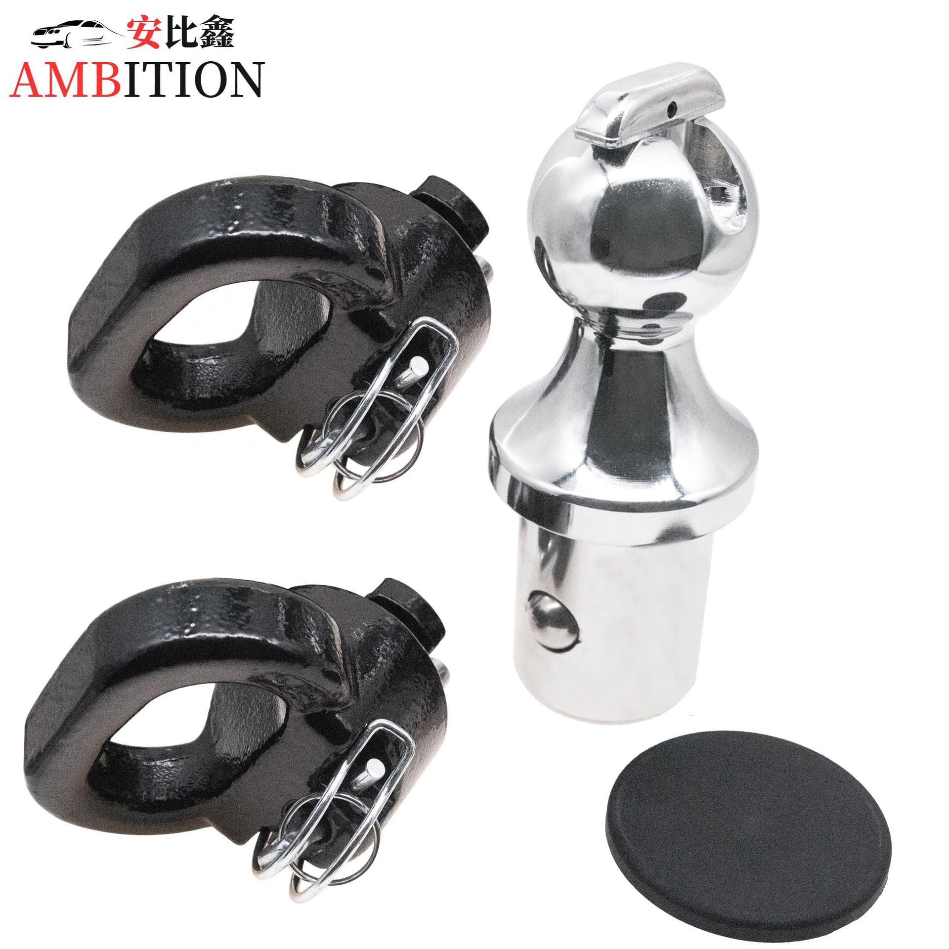 60618 OEM Puck System Gooseneck Hitch Ball Kit,2-516 Inch Gooseneck Ball,