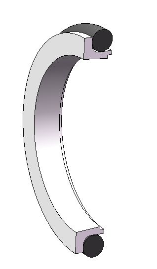 Toothed ring type combined seal