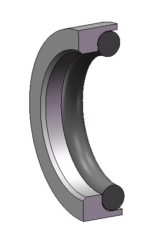 Right-angle slip ring combination seal